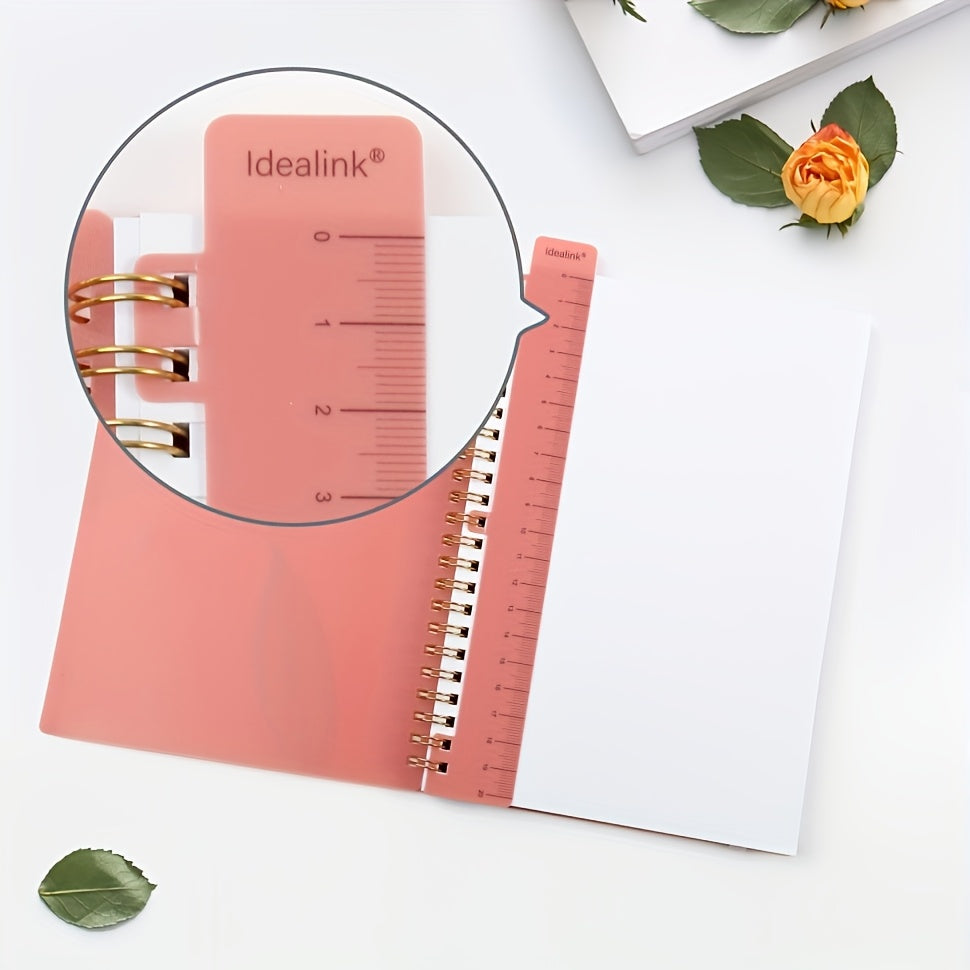 1pc, 160 Pages, A5\u002FA6 Size, PP Coil Spiral Notebook, Floral Design with Hot Stamping, Bandage Diary, PP Study Planner, Stationery, Teacher Materials, Office Supplies, Study Materials, Back-To-School Items