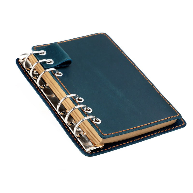 Vintage Genuine Leather Loose-Leaf Notebook | Replaceable Pages, Detachable Binder Design for Accounting, Travel Journaling, Daily Records, and Creative Writing