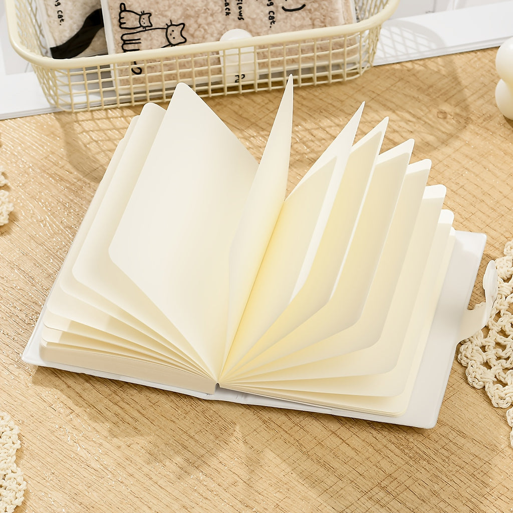 1pc, A7 Cat Pocket Notebook - Soft Plush Button Notebook, 192 Pages, Drawing Book, Stress Relief Diary, Thick Blank Marker Handbook, Schedule Notebook, Portable Travel Journal, Prize, Ideal Gifts, Festival Present