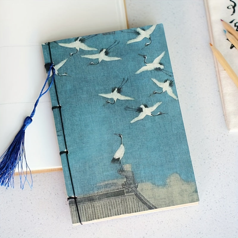 Soft Cover Vintage Chic Tassel Notebook with Perforated Pages for Daily Office Essentials