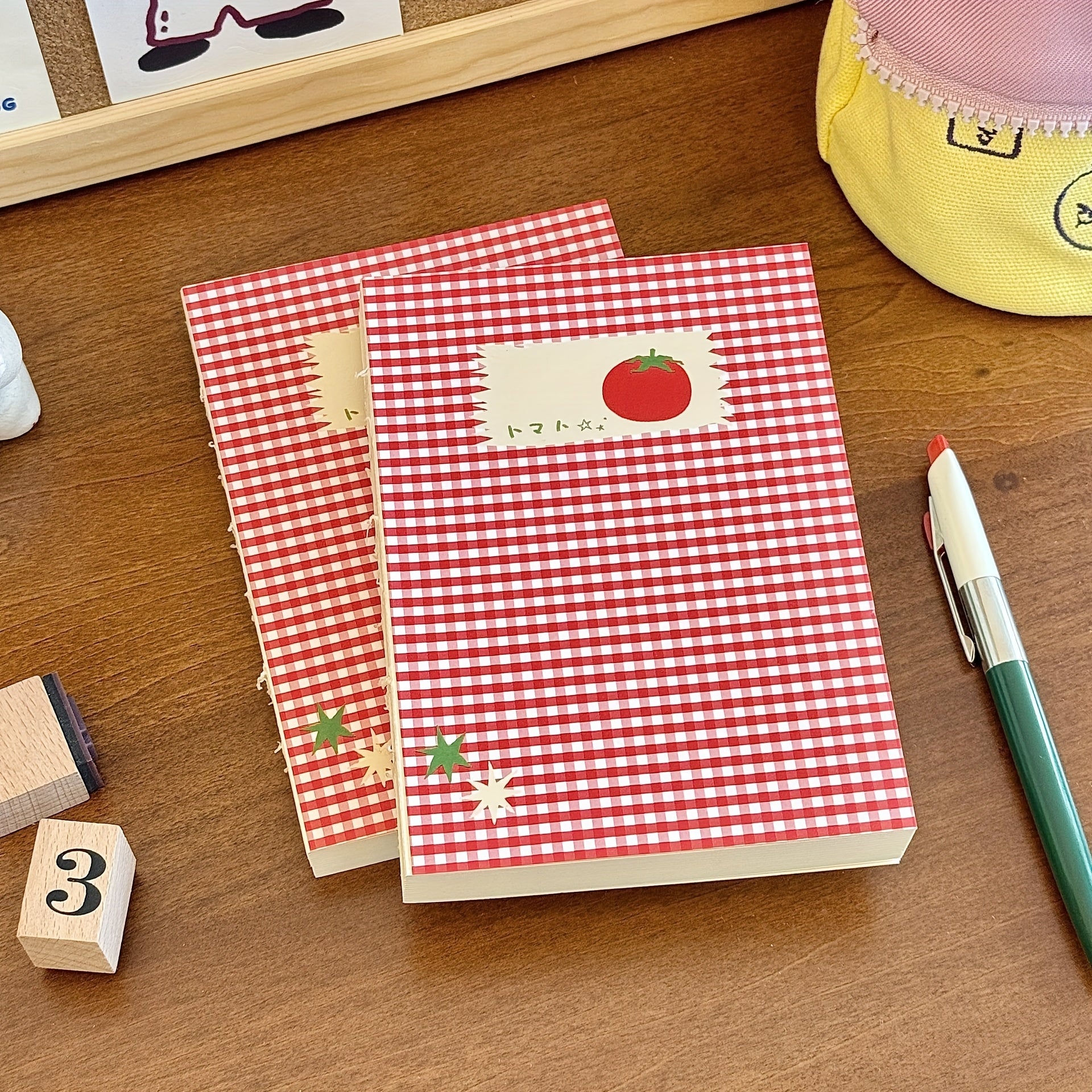 A6 Tomato-Themed Blank Notebook\u002FJournal\u002FSketchbook, Each Containing 80 Sheets, Stylish And Portable for Students Or Personal Notes - The Perfect Gift for Tomato Lovers