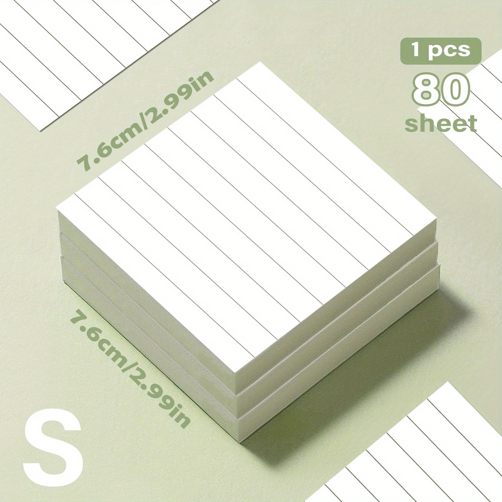 80 Small & 60 Large Sticky Notes 80 Small & 60 Large\u002FMedium Self-Adhesive Portable Student Note Markers: The Perfect Book of Horizontal Strip & Grid Sticky Notes for School & Office Use!