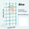 1pc Cute Cartoon Animal Theme Notebook, 80 Sheets\u002F160 Pages, Grid Diary Planner for Weekly Planning and Journaling – Perfect School & Office Use! Back-to-School Essential