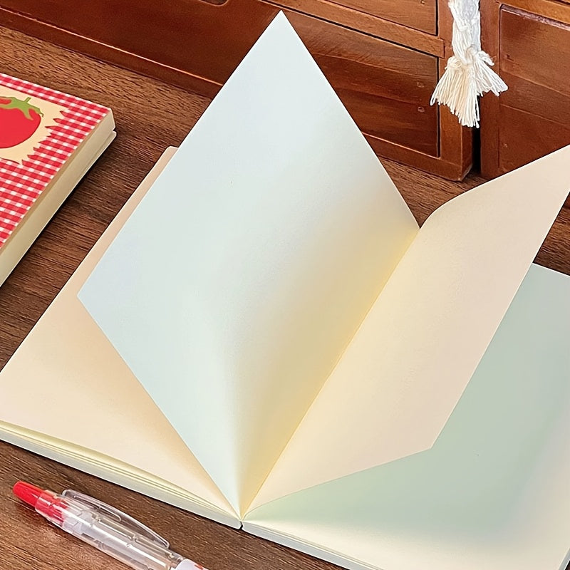 100pcs of Korean-Style Tomato Checkered High-Quality Blank Mini Notebooks, Unique Student Planners And Diaries