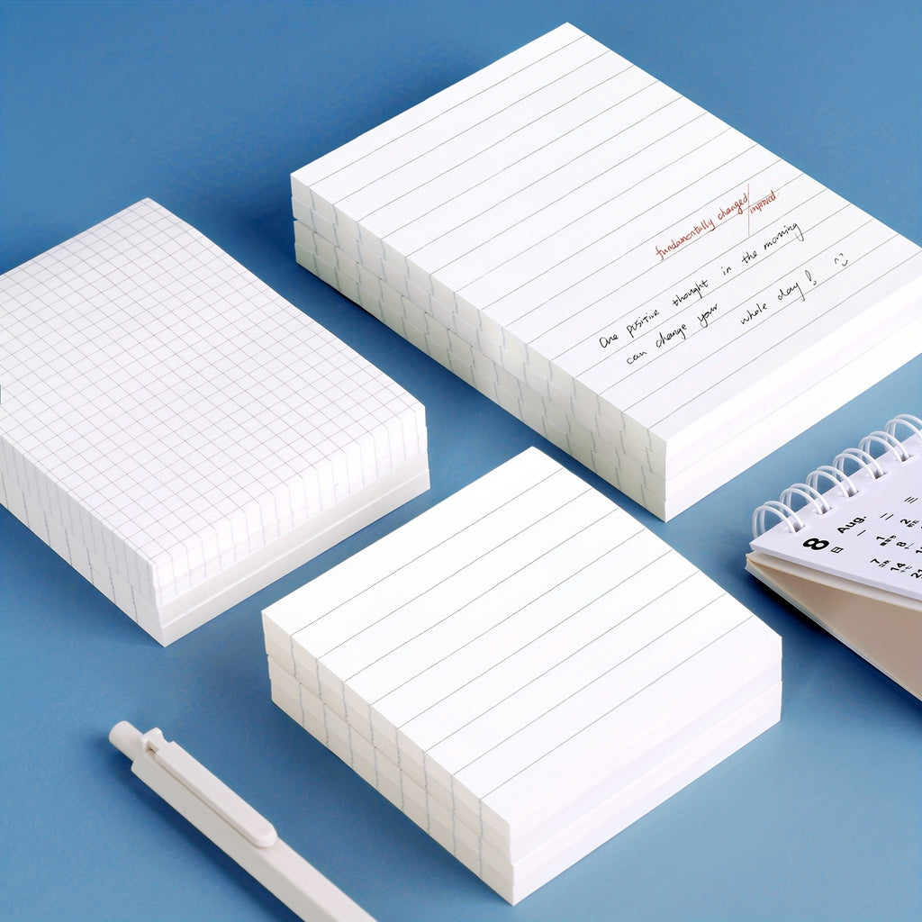 80 Small & 60 Large Sticky Notes 80 Small & 60 Large\u002FMedium Self-Adhesive Portable Student Note Markers: The Perfect Book of Horizontal Strip & Grid Sticky Notes for School & Office Use!