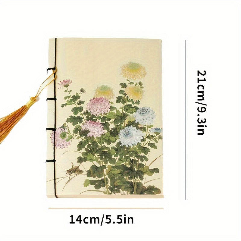 Soft Cover Vintage Chic Tassel Notebook with Perforated Pages for Daily Office Essentials