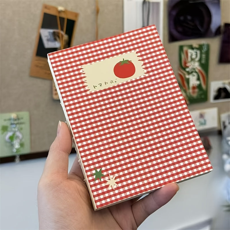 A6 Tomato-Themed Blank Notebook\u002FJournal\u002FSketchbook, Each Containing 80 Sheets, Stylish And Portable for Students Or Personal Notes - The Perfect Gift for Tomato Lovers