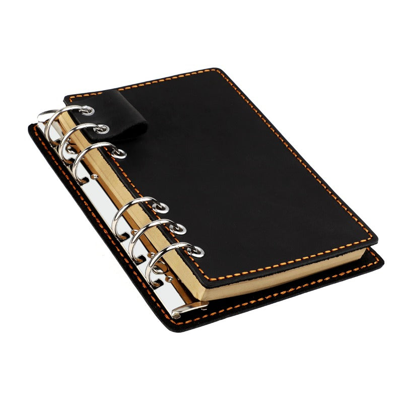 Vintage Genuine Leather Loose-Leaf Notebook | Replaceable Pages, Detachable Binder Design for Accounting, Travel Journaling, Daily Records, and Creative Writing