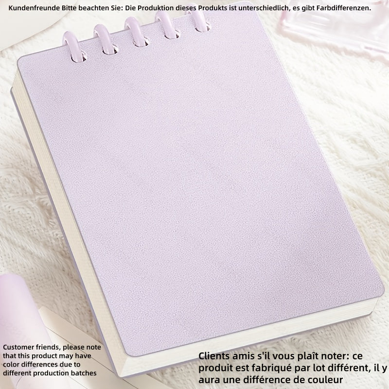 A7 Small Notebook with 80 Sheets, Portable Pocket-Sized Notepad in Easy Candy Colors, Thickened Notebook, Loose-Leaf Diary for School And Office Supplies