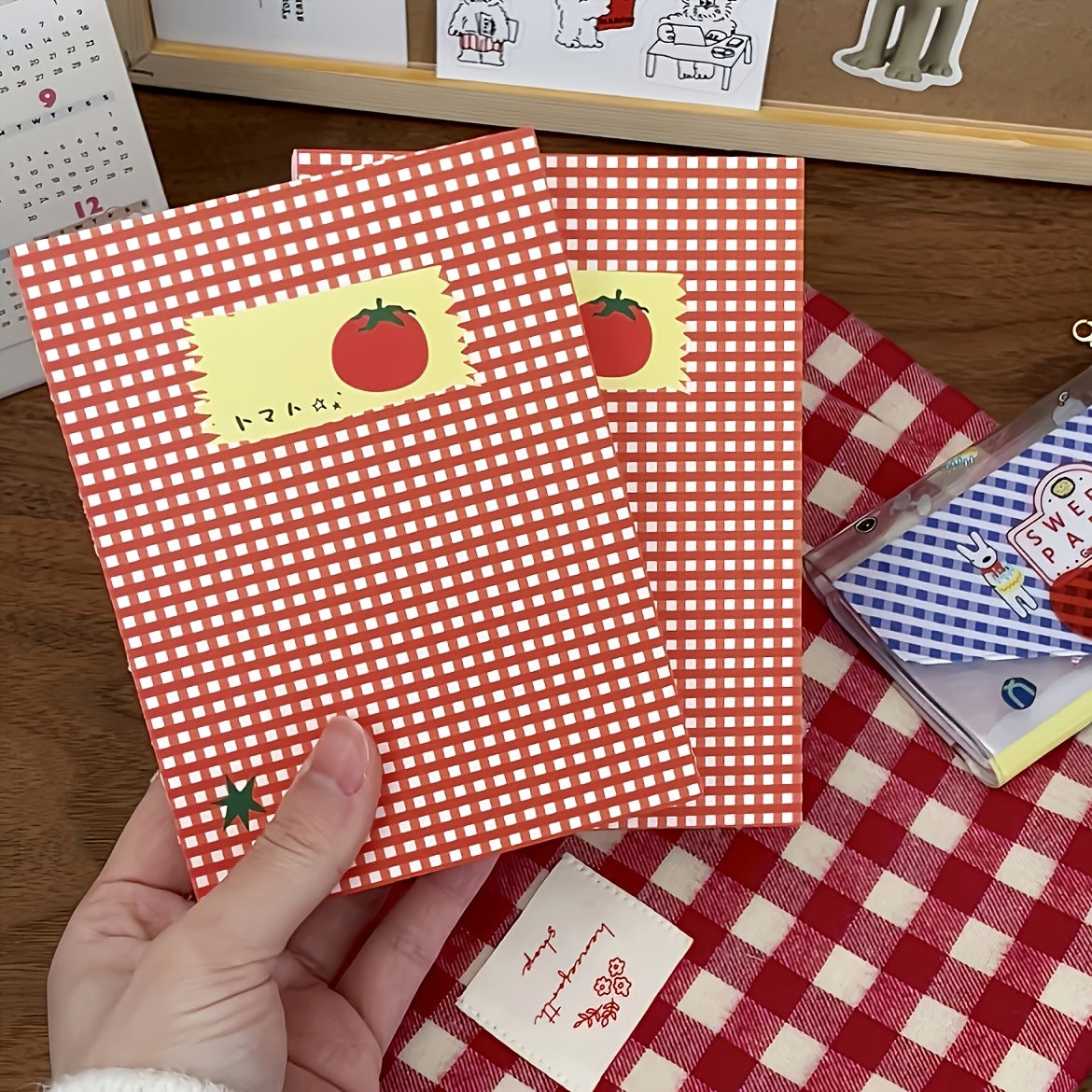 A6 Tomato-Themed Blank Notebook\u002FJournal\u002FSketchbook, Each Containing 80 Sheets, Stylish And Portable for Students Or Personal Notes - The Perfect Gift for Tomato Lovers