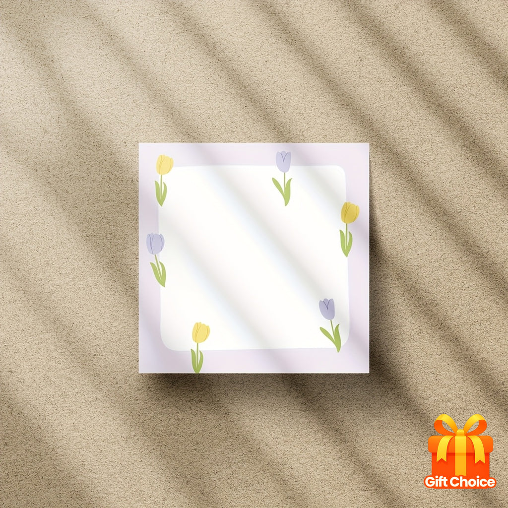 Cute 1pc\u002F4pcs 3x3 inch Self-Sticking Note Papers set, Adorable Cartoon Memo Pads with High-Adhesive, Reusable Tearable Post it Notes for Journal Planners Office School Home, Bulk Cute Stationery Gift