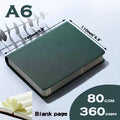 A6 360-Page Blank Lined Notebook