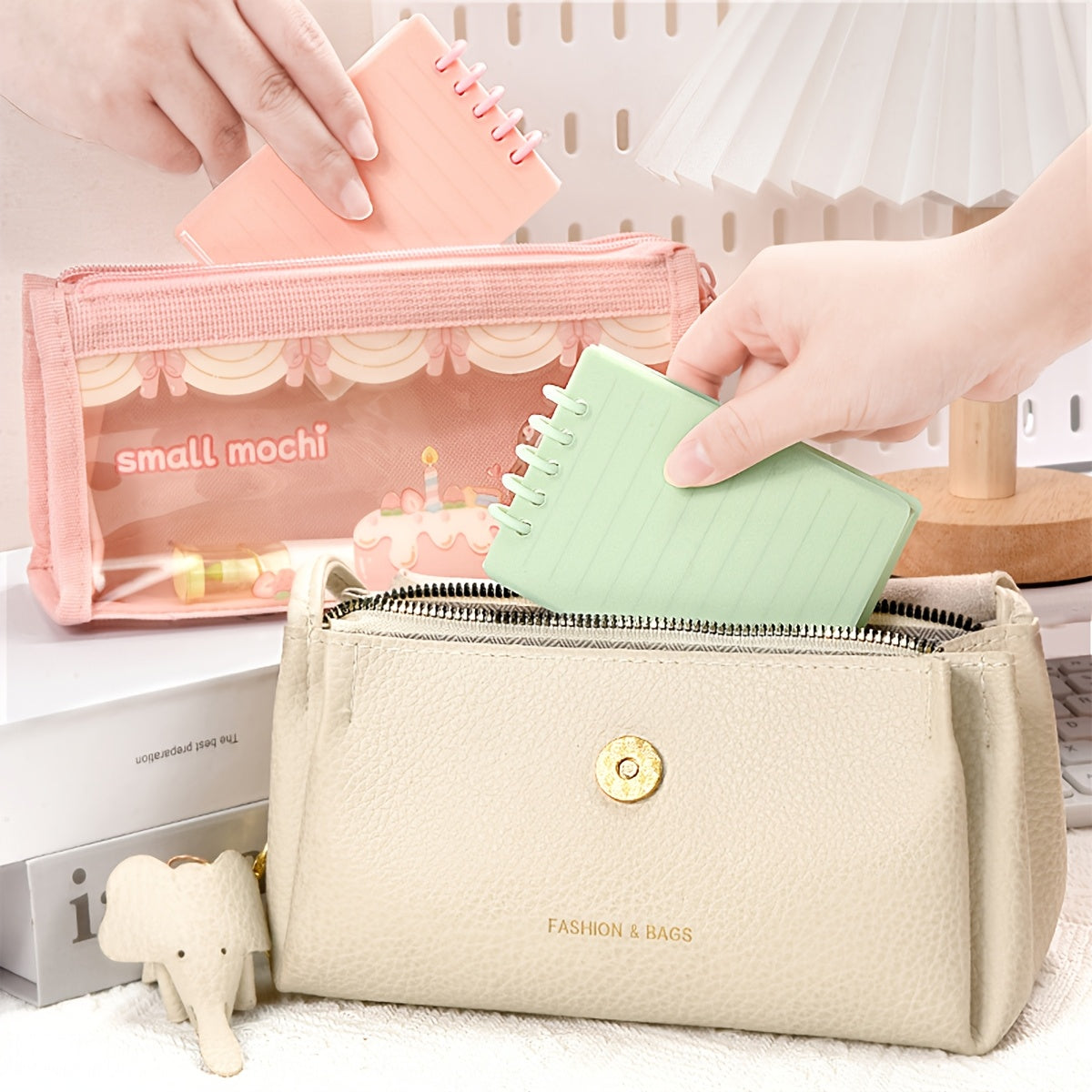 A7 Small Notebook with 80 Sheets, Portable Pocket-Sized Notepad in Easy Candy Colors, Thickened Notebook, Loose-Leaf Diary for School And Office Supplies