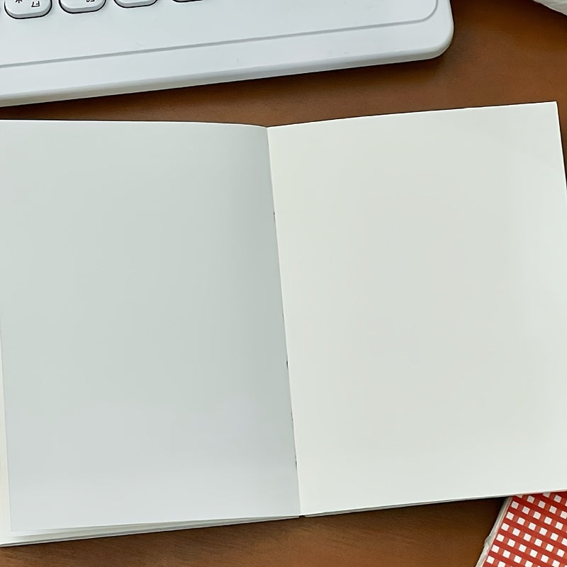 100pcs of Korean-Style Tomato Checkered High-Quality Blank Mini Notebooks, Unique Student Planners And Diaries