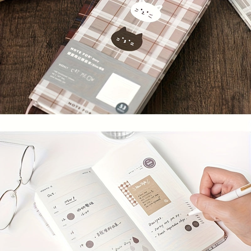 1pc of Hard-Faced Weekly Planner Notebook, a Korean Stationery Item