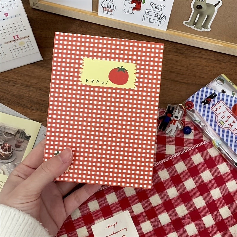 A6 Tomato-Themed Blank Notebook\u002FJournal\u002FSketchbook, Each Containing 80 Sheets, Stylish And Portable for Students Or Personal Notes - The Perfect Gift for Tomato Lovers