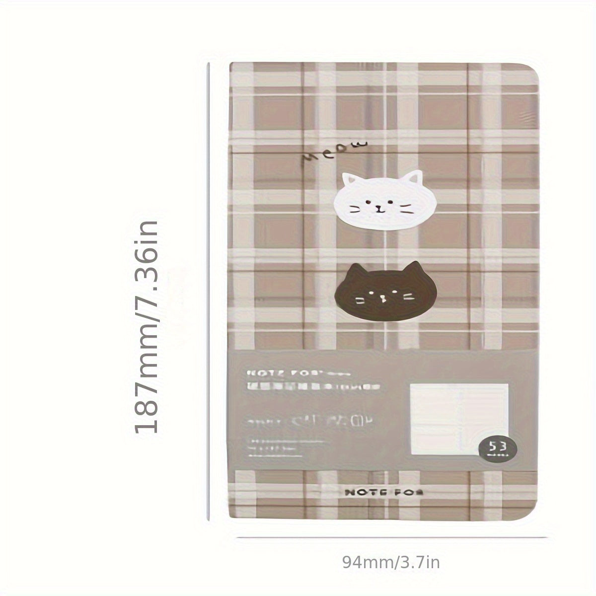 1pc of Hard-Faced Weekly Planner Notebook, a Korean Stationery Item