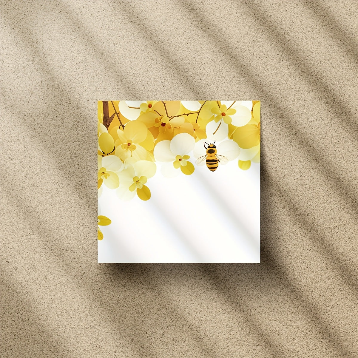 Adorable Sweet Bee Adorable 3x3 Inch Sweet Bee 1pc\u002F4pcs Sticky Note Set | Reusable Tearable Notes with Strong Adhesion for Journals, Planners, Offices, Schools and Homes, Bulk Cute Stationery Gifts