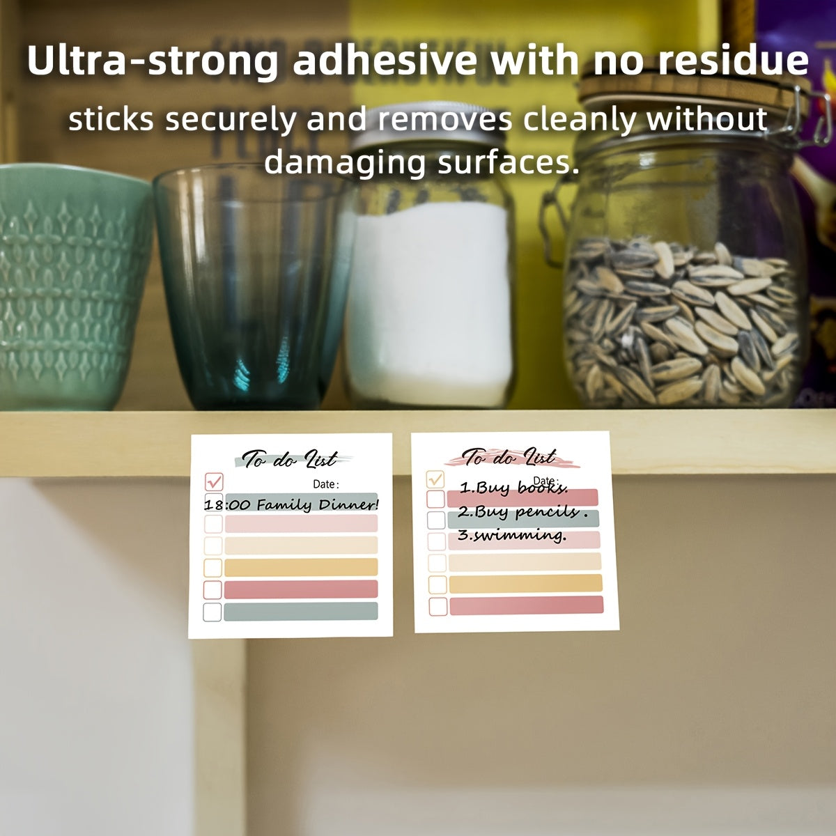 Soft Hue Check 1pc\u002F4pcs 3X3 Inch Sticky Notes Set, Vintage Memo Pads with High-Adhesive, Post Reusable Tearable It Notes for Journal Planners Office School Home, Bulk Retro Stationery Gift