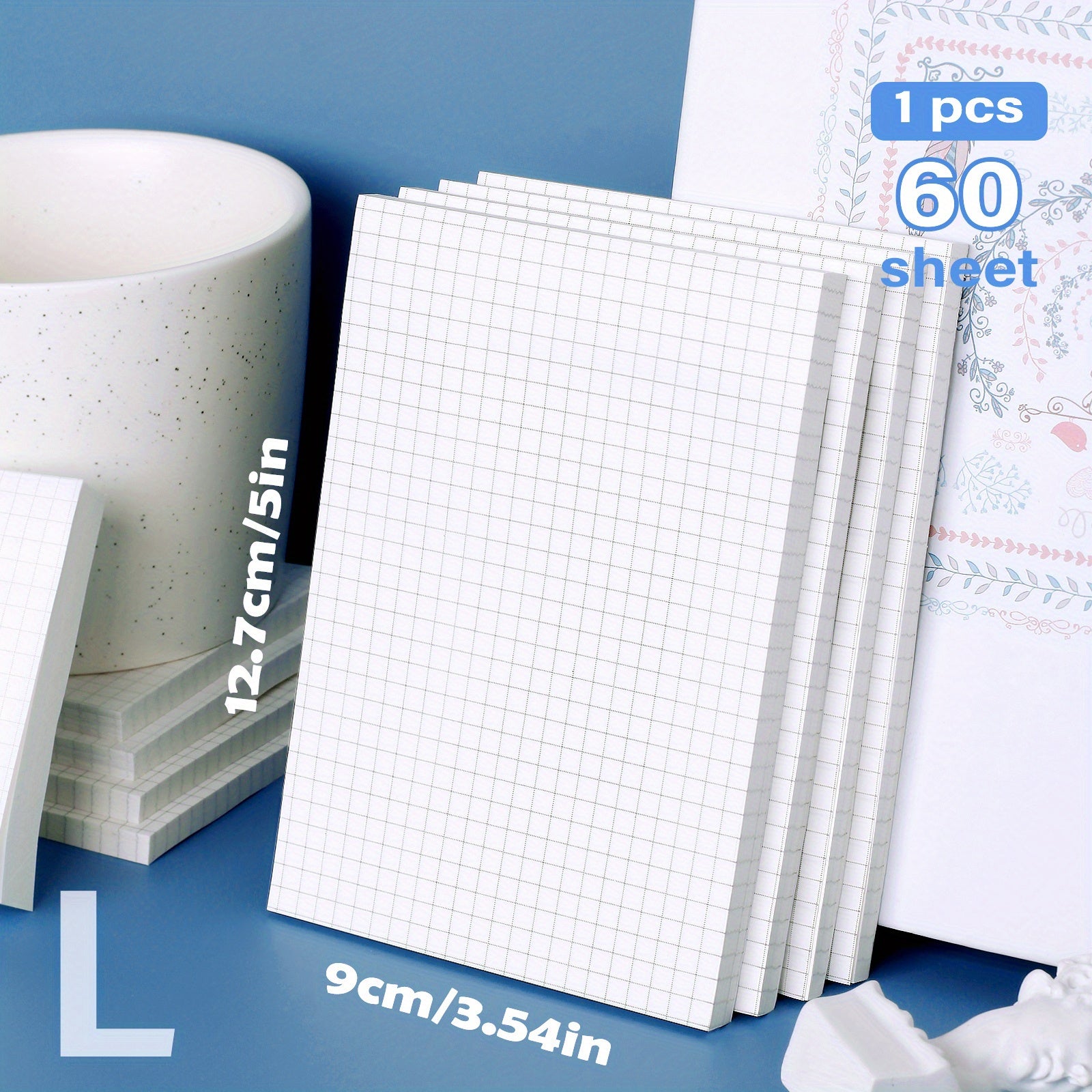 80 Small & 60 Large Sticky Notes 80 Small & 60 Large\u002FMedium Self-Adhesive Portable Student Note Markers: The Perfect Book of Horizontal Strip & Grid Sticky Notes for School & Office Use!