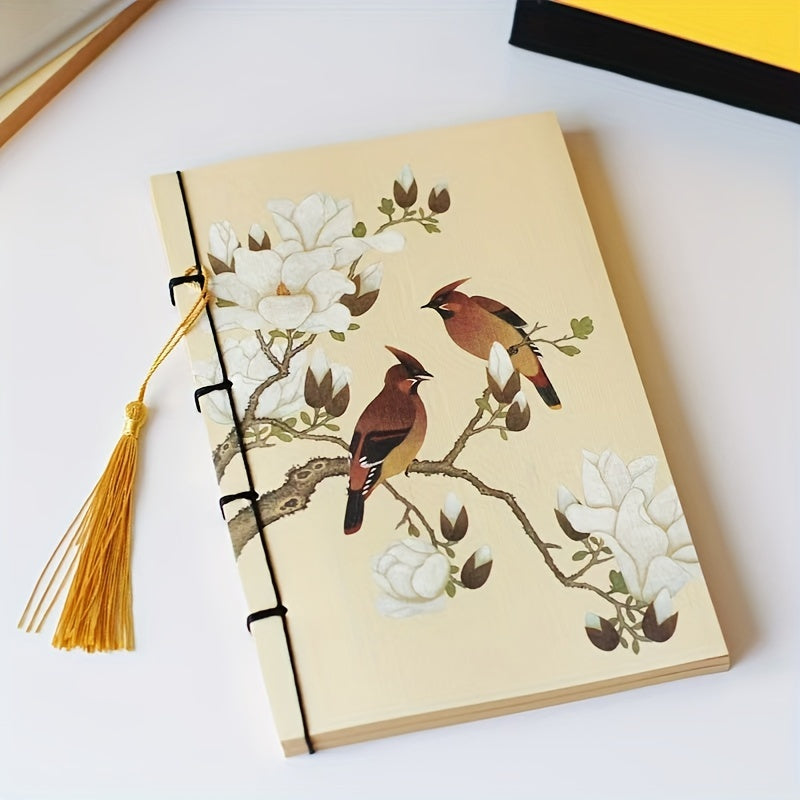 Soft Cover Vintage Chic Tassel Notebook with Perforated Pages for Daily Office Essentials