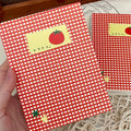 100pcs of Korean-Style Tomato Checkered High-Quality Blank Mini Notebooks, Unique Student Planners And Diaries